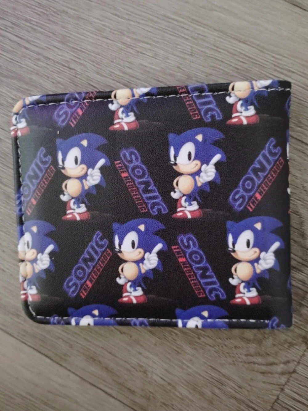 New Sonic the hedgehog anime manga leather wallet